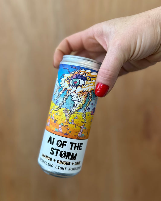 AI OF THE STORM: Mango kombucha